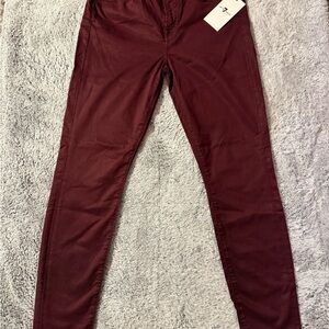 7 For All Mankind Maroon Denim Jeans